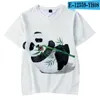 Kadın Tişörtleri Hayvan Panda 3d Baskılı Gömlek Kadın Erkek Kız Kızlar Harajuku Kısa Kollu Komik Tshirt Grafik Tees Kawaii Giysileri