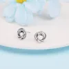 Stud Earrings Clear CZ Casamento Small For Women Spring 925 Sterling Silver Jewelry Girl Daily Wearing Style Gifts