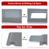 Right Left Gray Car Driver Sun Visor Sunshade for Toyota Tacoma 2005 2006 2007 2008 2009 2010 2011 2012 W/O Light 74320-04181-B1 PQY-FBL30