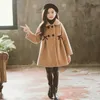 Hoodies Sweatshirts Children Jacket for Girls Winter Wool Warm Overcoat Fashion Clothes Kids Outerwear Autumn Coat 4 6 8 10 12 13 Years 230222