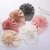 INS Fashion Baby Beanie Cap With Stereo Flower Design Hair accessories Solid Color thin style Hat