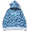 Designer Sweat à capuche Shark Hommes Femmes Camouflage Et Jogger Zipper Mode japonaise Sportwear Marque Sweat à capuche Survêtement Meilleur