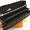 2023 Moda Kadın Erkekler Cüzdan Çanta Avrupa Tarzı Kontrol Ekose çanta Organizatör Uzun fermuarlı cüzdan debriyaj çantası kutu