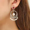 Stud -oorbellen mooie trend simulatie parel tassel oor studs Koreaanse stijl 2023 mode brincos feminino sieraden lang
