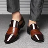 Dress Shoes Classic Business Men's Dress Shoes Fashion Elegant Formal Wedding Shoes Men Slip On Office Oxford Shoes For Men Black 230223