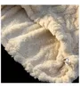 Kvinnors jackor damer vinter förtjockad lamm ull huva kappa y2k ringer design skolflicka harajuku blixtlås par lösa termiska topp 230222