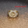 Cluster Rings Copper Finger Ring Rotatable Windmill Zircon Micro Paved Lucky The Middle East 18 Gold Color Jewelry Drop Wholesale