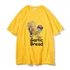 Camisetas masculinas camisetas masculinas verão para homens mulheres quando sua mãe com homn maek hte alho pão t-shirt t-shirt moderno unissex casual camiseta solta w0224