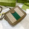 حقيبة كتف صغيرة للرجال من Canvans من الجلد الحقيقي أوفيديا سلسلة G طباعة Crossbody Messenger حقيبة يد بطاقة هاتف صغيرة رفرف حقائب اليد حقيبة كاميرا حقيبة ظهر للسفر