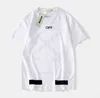 Chao Brand Off Style White Summer T-shirts Rendu Graffiti Arrstyle Lovers T-shirt à manches courtes en coton Backing Men's Shirt 0P4V