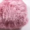 Oreiller Laine Amour Saint Valentin Cadeau Pour Petite Amie Forme De Coeur Mignon Avec Noyau En Peluche