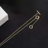 Holle Geometrie Gouden Hanger Kettingen Delicate Gemak High Street Kettingen Verjaardagsfeestje Gift Sieraden voor Vrouwen