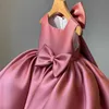 Girl's Dresses EACHIN New Arrival Girls Elegant Bow Sleeveless Princess Dresses Baby Kids Bal Gown Dress Fashion Solid Color Children Clothing Z0223