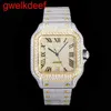 High Quality Fashion Iced Out WatchesMens Wrist Luxury Round Cut Lab Gr DDGU A34L