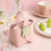 Geschenkwikkeling PCS Wedding Candy Box Ideeën met bloemen feestbenodigdheden tassen baby shower handheld lederen bagsgift