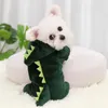 Köpek Giyim Sonbahar/Kış Giyim Flannel Küçük Orta Boyutlu Kedi Evcil Hayvan Teddy Pomeranian Bear Dört Ayak Sıcak Dekorasyon