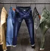 Pantalones vaqueros para hombre 2023 moda Primavera Verano diseñador flaco hombres rectos para hombre Casual Biker Denim hombre pantalón elástico ocio tendencia moda