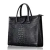 Evening Bags Ladies Crocodile Pattern Genuine Leather Tote Purse Handbag Shoulder Crossbody Bag Big Hand Office Lady