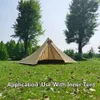 Tält och skyddsrum Enskilda person Ultralight Rodless Pyramid Tent Outdoor Camping Teepee Waterproof 4 Säsong Camping Vandring Jakt Ryggsäck Tält J230223