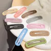 New Fashion Hair Clips Ribbon Hair Accessories Frosted Rectangle bb Clip Barrettes Women Arrange broken Hairpins Girl Headwear Ornament 1707