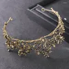 Fermagli per capelli barocco vintage corona di cristallo diadema strass principessa farfalla prom corone e diademi accessori da sposa gioielli