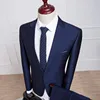 دعاوى الرجال 2023 ملابس العريس بدلة S-3XL Fashion Slim FIT الأعمال الرسمية للرجال 3 قطع الأزياء Homme Tuxedos 919