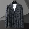 Men's T Shirts V-neck Men Wool Knitted Cardigan Autumn And Winter Trend Fashion Star All-match Casual Retro Sweater Jacket MenMen's