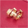 Clip-On Screw Back Luxury Womens Fashion Earrings Designer Earing Orecchini Titanium Steel 18K Rose Gold Love Stud Exquisite Jewel Dhcpi