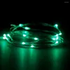 Cordes 10pcs multicolore DC 4.5V 20leds 2m fil de cuivre LED guirlande lumineuse alimentée par batterie pour la décoration de mariage de vacances de Noël