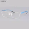 Okulary przeciwsłoneczne ramy mężczyźni retro optyczne okulary dziewczęta Kobiety Punkty projektanta marki Wysokiej jakości okulary komputerowe rama przezroczyste kolory