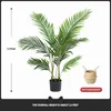Decorative Flowers 1.2mIndoor And Outdoor Artificial Plant Decoration 1.2m Potted Banana Tree Living Room Home Floor Large Bonsai