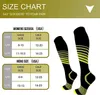 5 pezzi calzini calzetteria nuovi calzini a compressione sport corsa alta maratona recupero ciclismo all'aperto escursionismo equitazione calze antiscivolo alte per uomo donna Z0221