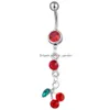 Navelklockknapp ringer D0380 Belly Ring Mix Colors Drop Leverans smycken Body Dhgarden Dhtyq