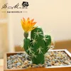 Decorative Flowers Artificial Plastic Cactus Succulents Prickly Pear Potted Plant No Pot Eco-friendly Simulation Home Office Desktop