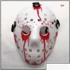 Parti Maskeleri Masquerade Jason Voorhees Mask Cuma 13. Korku Filmi Hokey Korkunç Cadılar Bayramı Kostüm Cosplay Plastik Fy Drop Deliv DHSQE