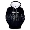 Erkek Hoodies 3D Hoodie Krop Spor Giyim Moda Sokak Stili Trend Erkek Kadınlar Uzun Kollu UNISEX HOODED SCATESTIR