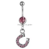 Navel Bell Button Rings D0433 Hart Buikring Mix kleuren Drop levering sieraden Body Dhgarden DHCON