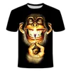 Men's T-Shirts 3D Fashion Funny Monkey Graphic t shirts Summer Casual Animal Pattern Men's t-shirt New Hip Hop Print Short Sleeve t-shirts Tops 022223H