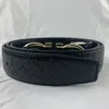 Cinturón de diseñador de lujo G Buckle Fashion Cinturas de cuero genuino para hombres Carta Doble Big Gold Classical 9 Colors