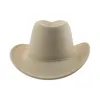 Cowboyhut Cowboy Western Cowgirlhut Solide Panama Kaffee Khaki Vintage Hüte für Frauen Fedora Mann Hut Fedoras Sombrero Hombre