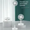 Telescopic Folding Fan Outdoor Pedestal Adjustable Rechargeable 7200mah Home Floor Table Desk Foldable Electric Air Cooling Fan