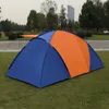 Tendas e abrigos 4 5 5 pessoas tenda de acampamento ao ar livre 2 quartos 1 sala de estar para a equipe de praia de praia carrinho SUV alívio de pesca churrasco parque anti -chuva tenda j2302223