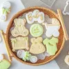 Bakvormen baby verjaardag koekje persstempel schimmel douche reliëfgereedschap fondant patissy suiker ambachtsmal