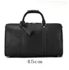 Sacs polochons Gravure au laser personnalisée Sac de voyage en cuir véritable Hommes 50CM Cow Overnight Crazy Horse Duffle