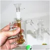Smoking Pipes 14Mm Glass Ash Catcher Hookah Accessories With 5Ml Colorf Sile Container Reclaimer Male Female Ashcatcher For Bong Dab Dhz80