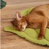 Katbedden meubels bladvorm zacht honden bed mat krat kussen machine wasbare matras voor grote middelgrote kleine honden en katten kennel 230222