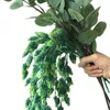 Decorative Flowers 3Pcs Artificial Flower Hops Vine Garland Plant Fake Hanging Greenery For Indoor Outdoor Front Porch Decor