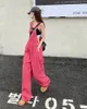 Women's Jumpsuits Rompers SM jeans womens Summer Preppy Style loose Girls Pink wide leg trousers jumpsuit korean casual denim overalls womens 78891 230223
