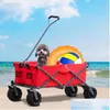 Andere Gartenbedarf Home Utility Park Cart Tool Customized Color Folding Cam Trolley Outdoor Picknick Strand Wagen Drop Lieferung Patio Dha6u