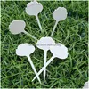 Altre forniture da giardino Etichette per piante da giardinaggio 100 pezzi Etichetta per vivaio Fiore impermeabile Cartello Pianta Mercato Drop Delivery Home Patio L Dhijh